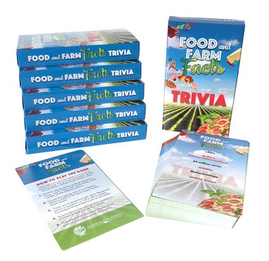 Food And Farm Facts Trivia Cards
